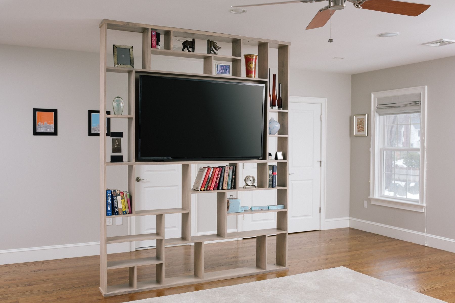 Lexington Room Divider Bookshelf Tv Stand