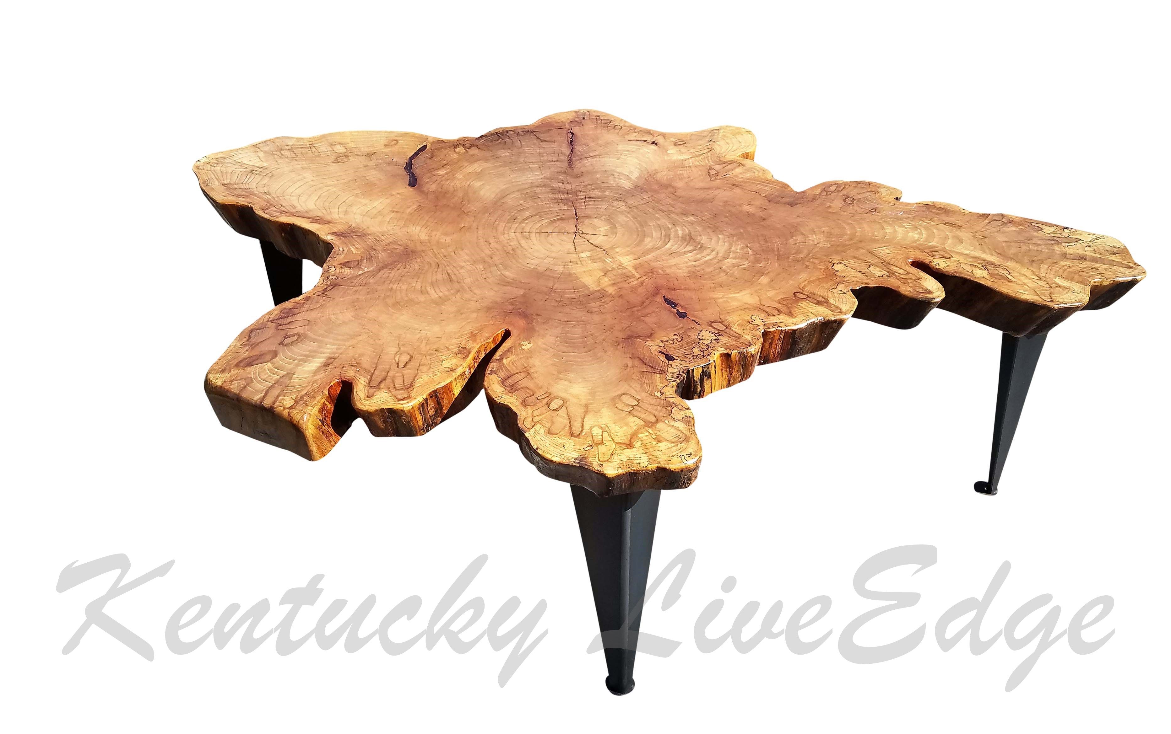 Handmade Large Tree Slice Coffee Table Live Edge Table Round Coffee