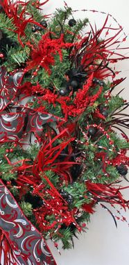 Custom Made Contemporary Christmas Wreath