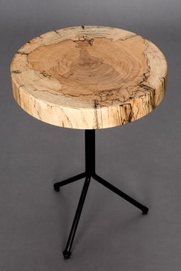 Custom Made Spalted Maple End Table