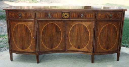 Custom Made Sideboard In French Walnut  & Multible Inlays