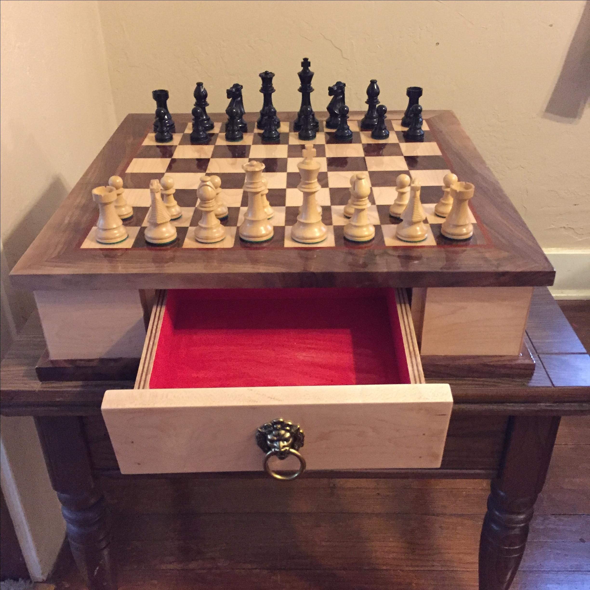 Buy Custom Made Chessboard With Drawers, made to order from identitybox ...