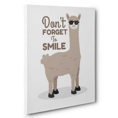 Custom Made Don’T Forget To Smile Canvas Wall Art