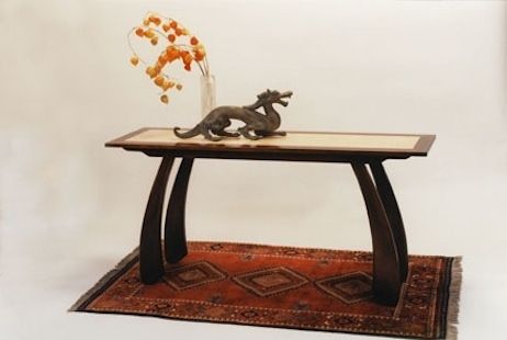 Custom Made Hall Or Sofa Table With An Asian Flavor