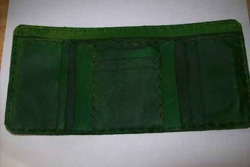 Custom Made Imperial Style Leather Tri-Fold Wallet