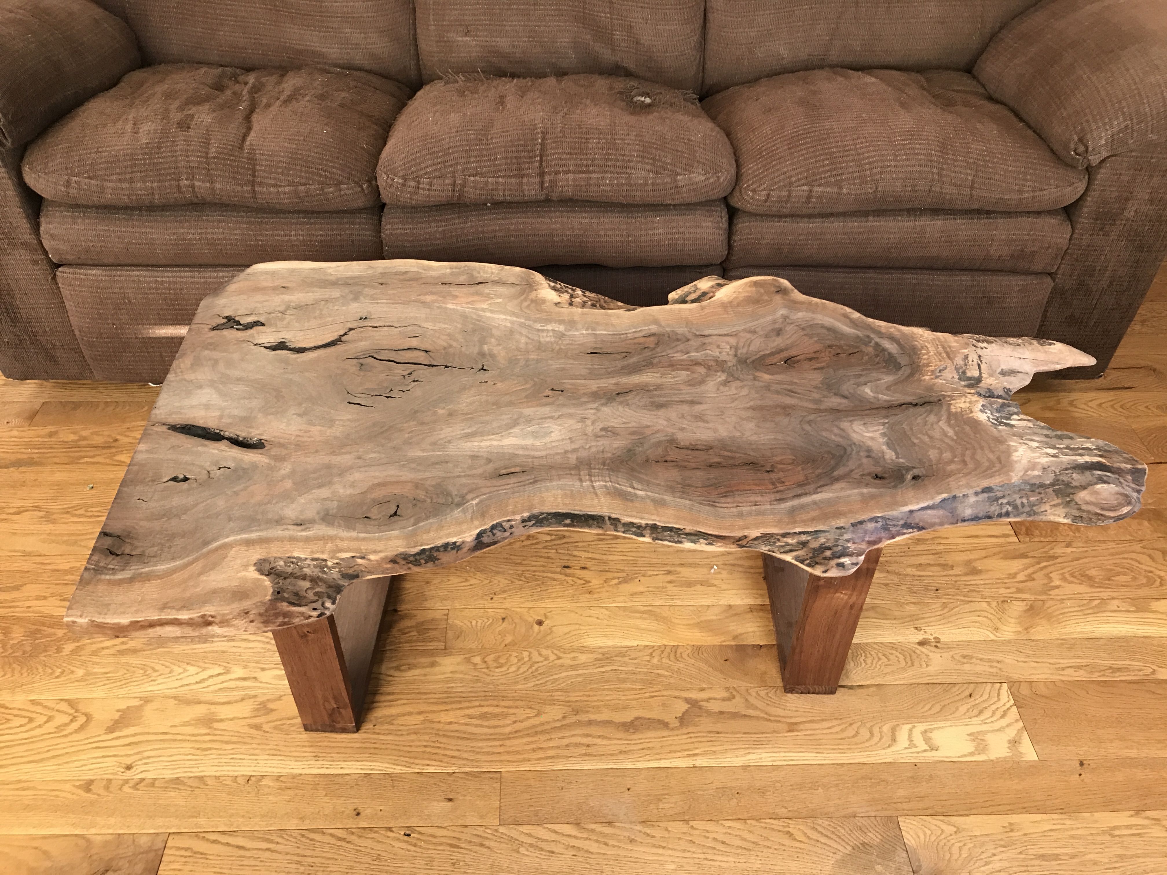 Buy A Hand Crafted Live Edge Walnut Coffee Table, Made To Order From 