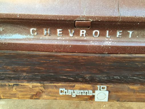 Custom Made Chevy Tailgate Bench