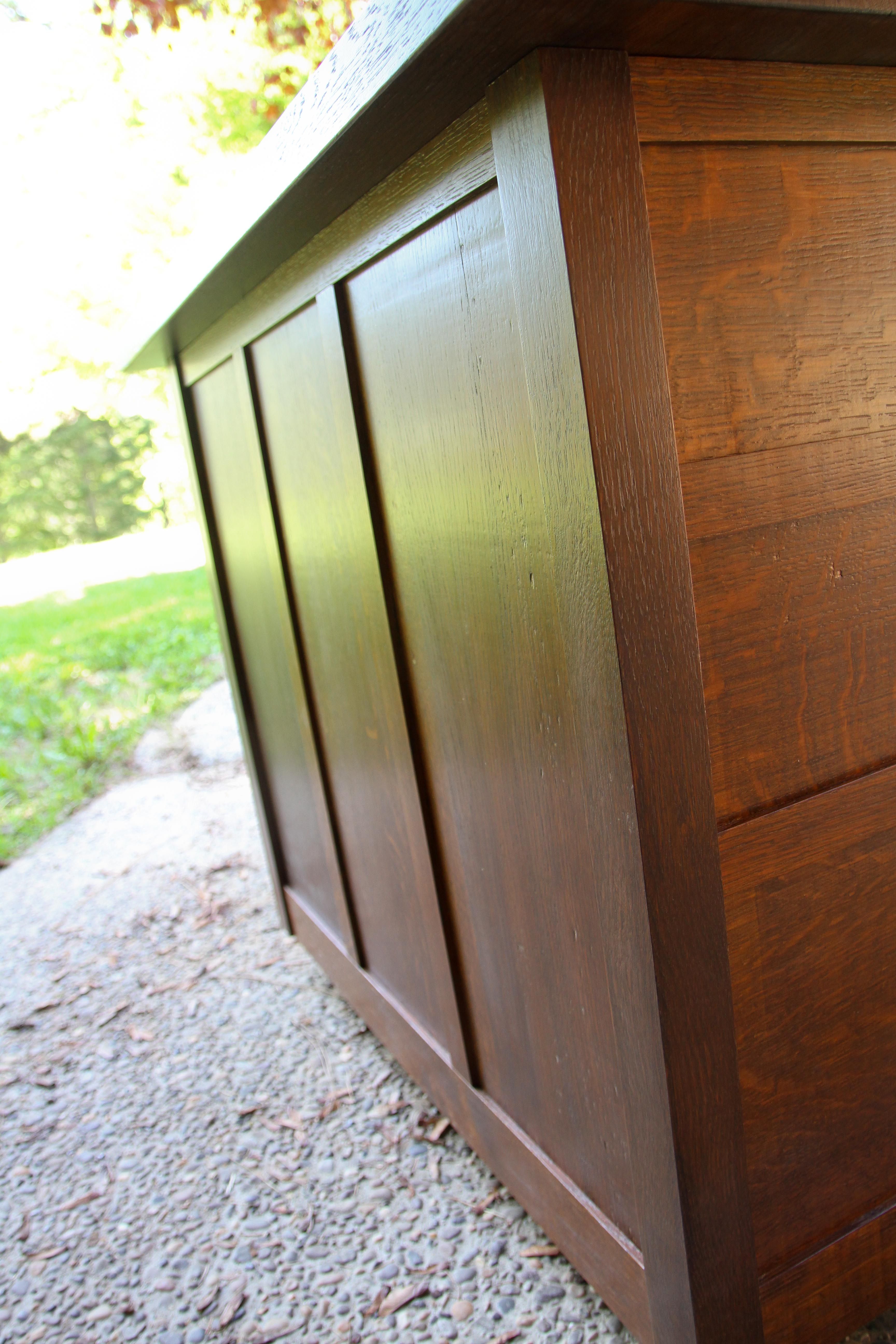 Hand Crafted Stickley Inspired Mobile Kitchen Island by MossBack