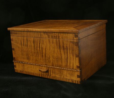 Custom Made Jewelry Boxes Made From Curly Maple And Bird's Eye Maple