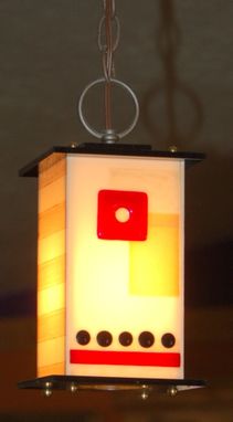 Custom Made Kitchen Pendant Lights - Fused Glass