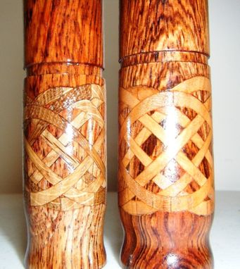 Custom Made Turned Pens And Matching Celtic Knot Boxes