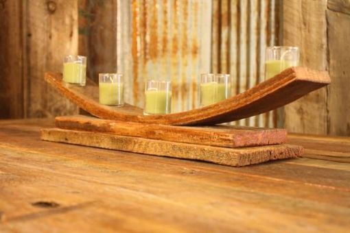 Custom Made Rustic Reclaimed Bent Wood Candle Holders - Votive