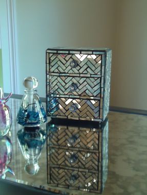 Custom Made Zig Zag Mosaic Jewelry Box