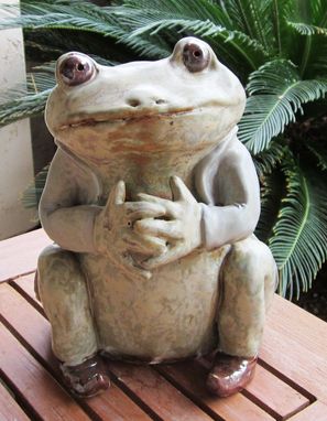 Custom Made Sculpted Ceramic Frog