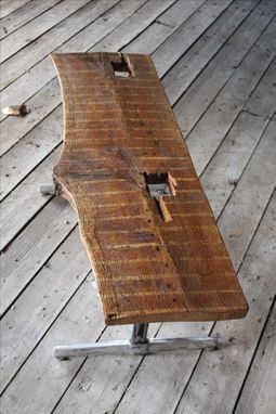 Custom Made Antique Chestnut And Arcade Game Bench Or Coffee Table