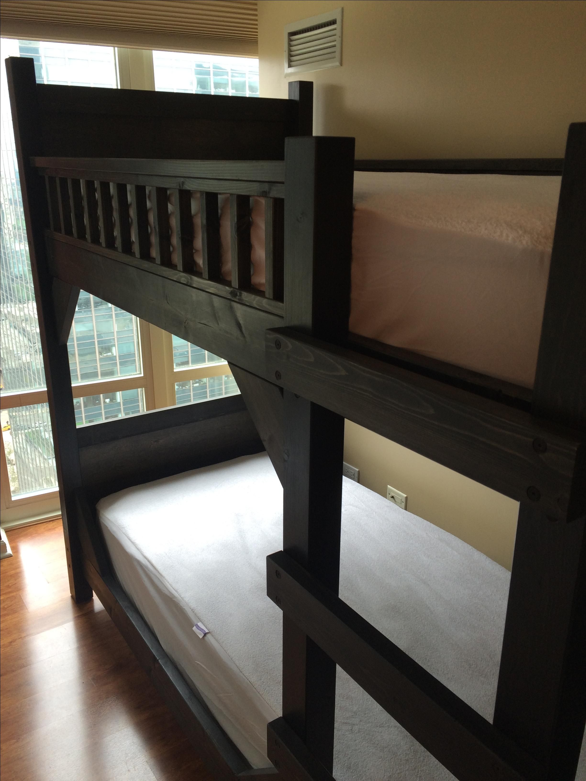 Hand Crafted Twin And Queen Size Bunk Beds by Lazy River Studio