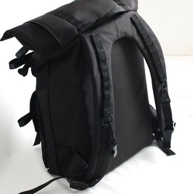 Custom Made Waterproof Back Pack,A Large Backpack, Unisex Black Backpack, Deep Sea Diving Zippers Back Pack - Stealth