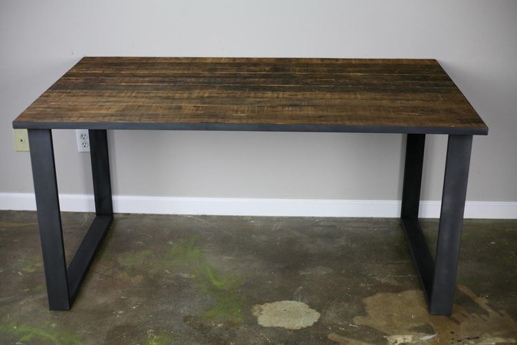 A Hand Made Reclaimed Wood Dining Table Desk Distressed A Hand Made Reclaimed Wood Dining Table Desk Distressed Industrial Rustic Farmhouse To Order From Combine 9 Custommade Com
