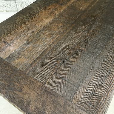 Custom Made Industrial Style Reclaimed Wood And Steel Dining Table Or Desk