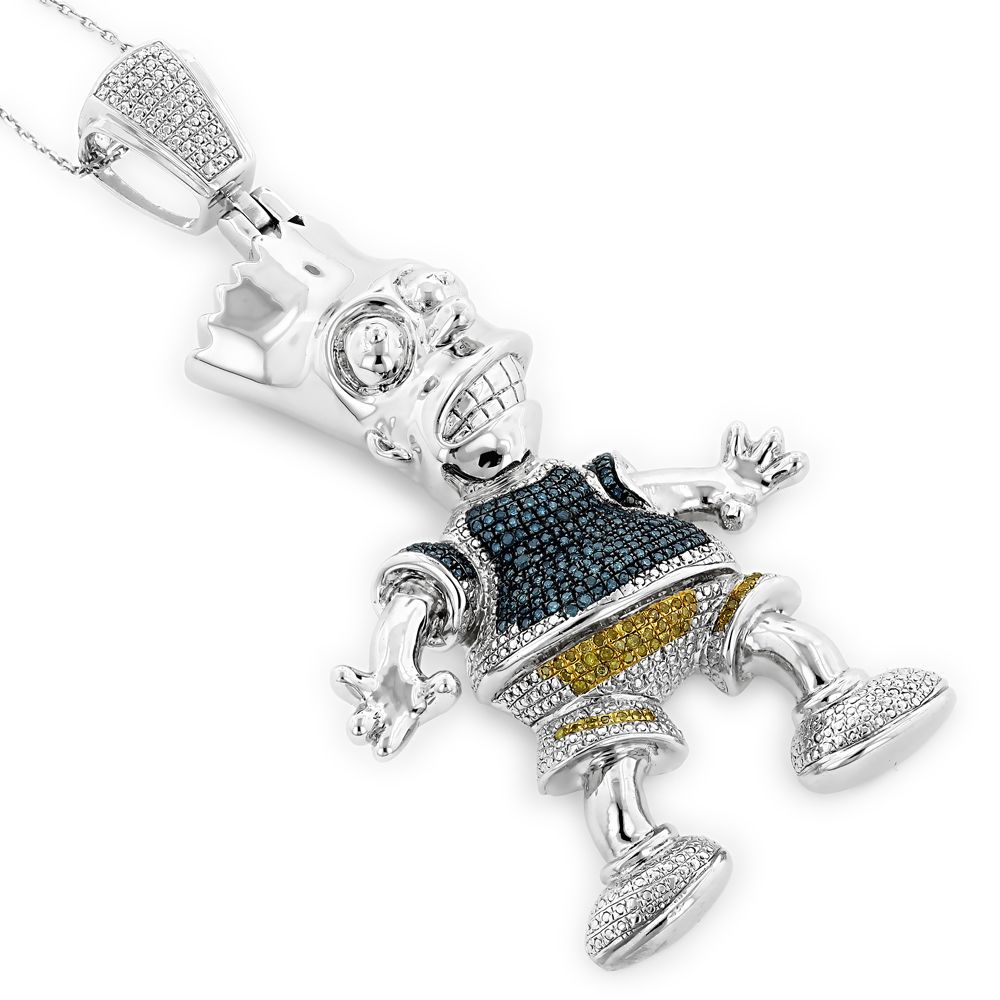 Custom Hip Hop Chains Bling Pendants Custommade Com Bart Simpson Diamond Pendant By Itshot Jewelry