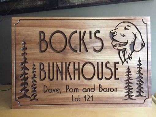 Custom Made Bunkhouse Signs, Cabin Signs, Camping Lot Signs, Custom Wood Signs