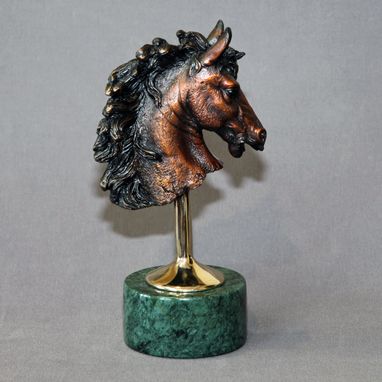 Custom Made Bronze Horse Figurine Sculpture