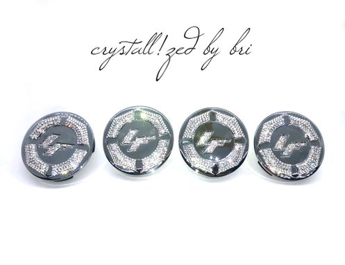 Custom Made Custom Crystallized Car Wheel Center Caps Bling Genuine European Crystals Bedazzled