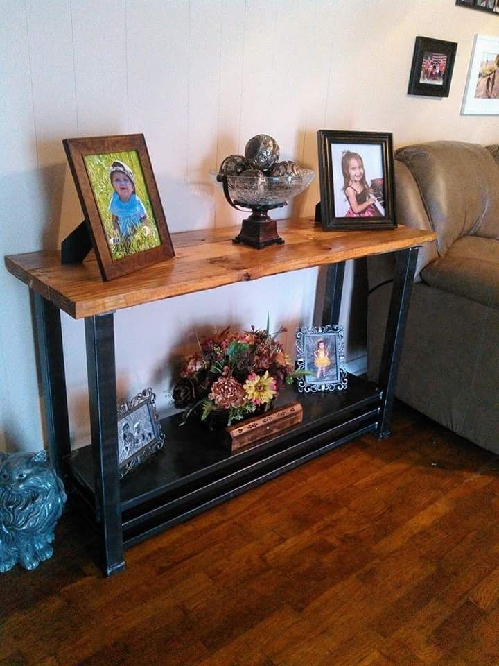 Hand Crafted Sofa Table by Freelance Customs