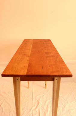 Custom Made Hard Maple And Cherry Sofa Table