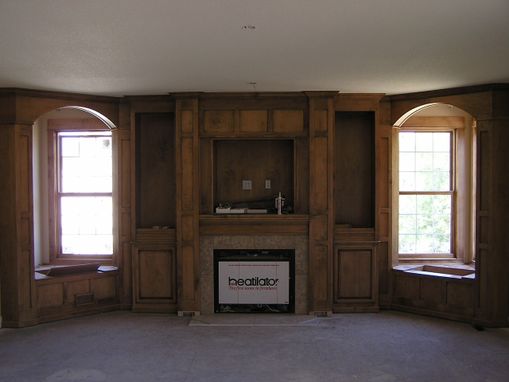 Custom Made Fireplace - With Windows