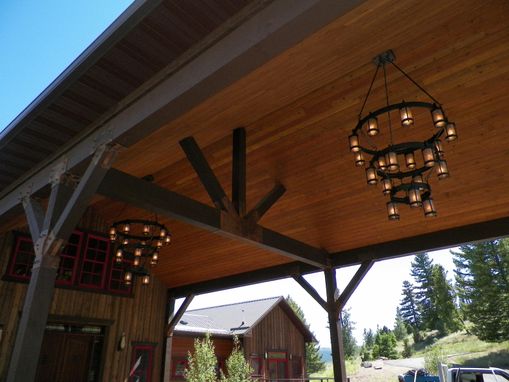 Custom Made Forged Iron High Country Chandeliers
