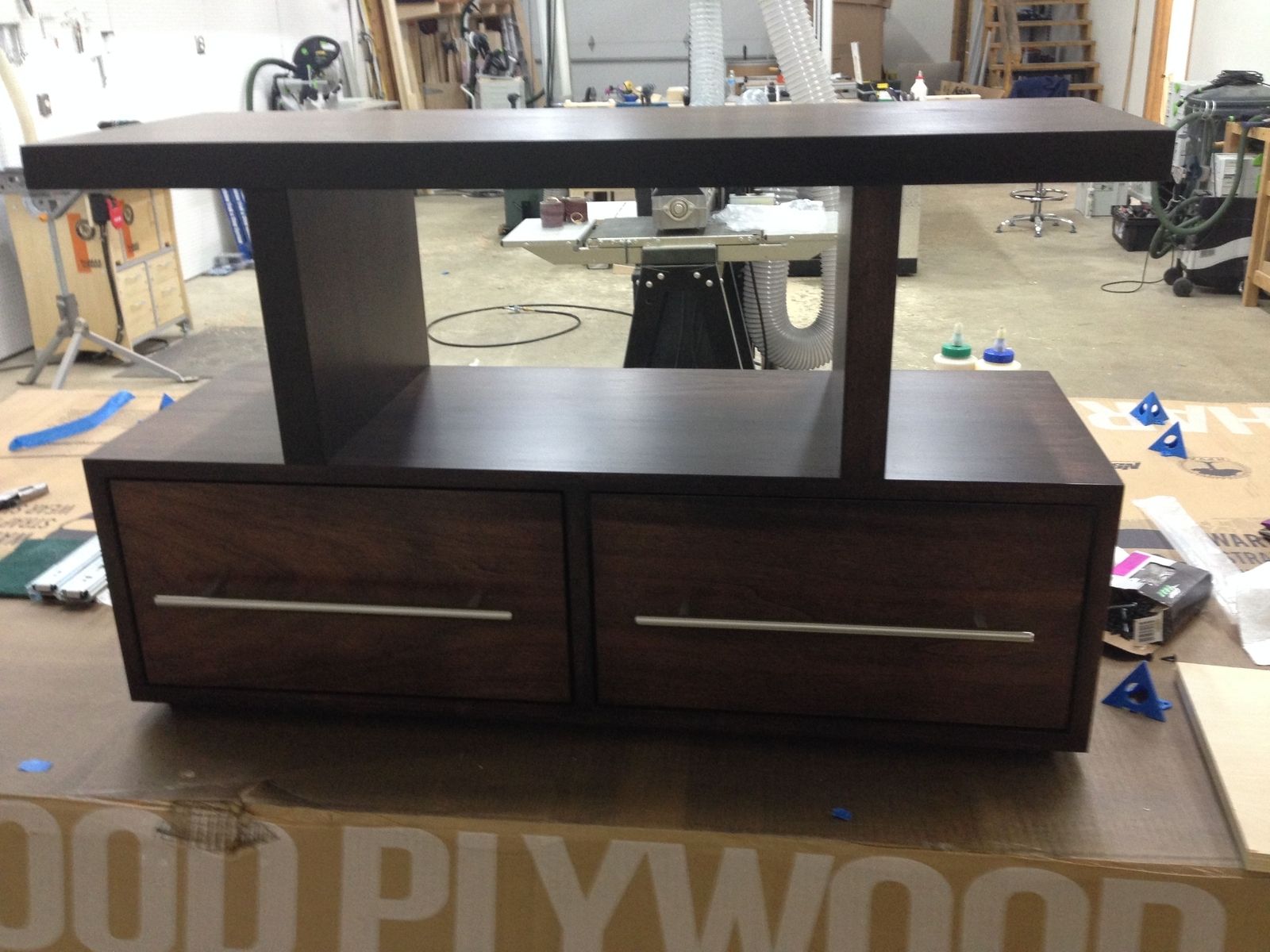 Custom Java (Espresso) Media W/ Drawers by MAD Woodwork