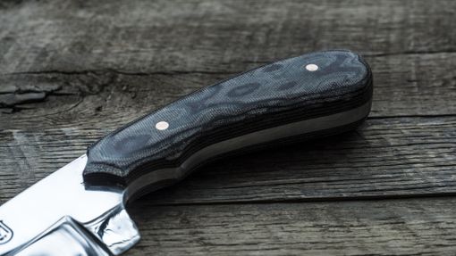 Custom Made The Nazareth: A Clipped Point Bowie With Micarta Scales