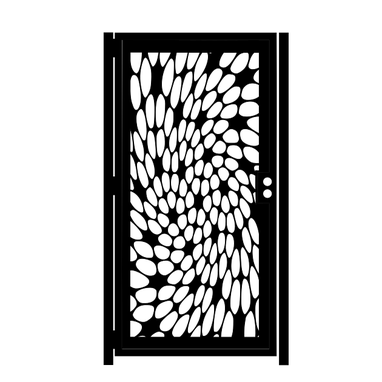 Custom Made Decorative Steel Gate - Twisted Metal Art - Illusion Wall Panel - Outdoor Gate - Driveway Gate