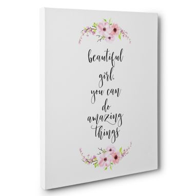 Custom Made You Can Do Amazing Things Motivational Canvas Wall Art