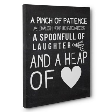Custom Made A Pinch Of Patience Canvas Wall Art