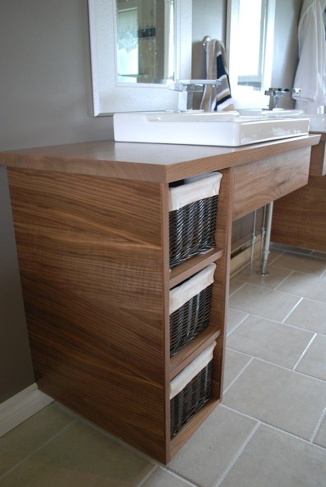 Hand Made Custom Floating Bathroom Vanities by Clark Wood Creations
