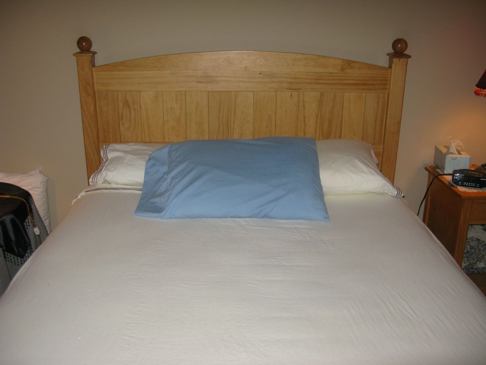 Custom Queen Headboard Pine by Tom's Handcrafted Furniture