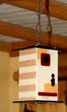 Custom Made Kitchen Pendant Lights - Fused Glass