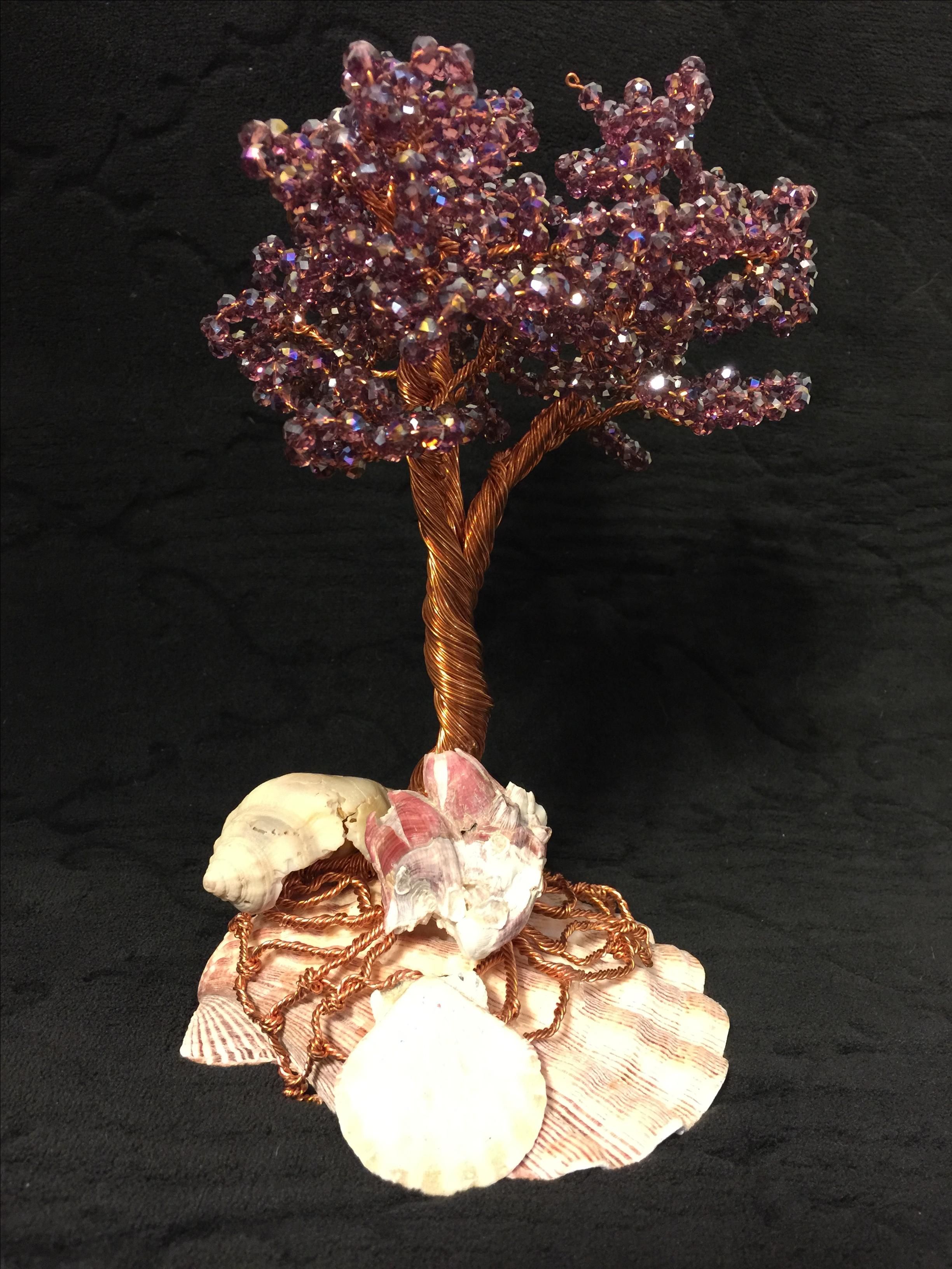 Custom Copper Wire Tree Sculpture by L'Adore Opals
