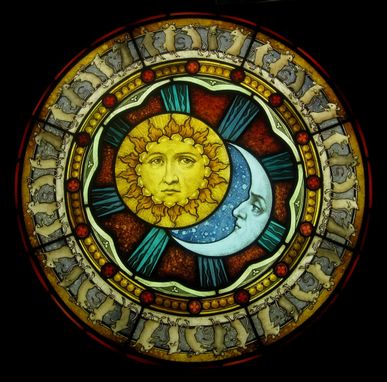 Custom Made Sun, Moon, And Dancing Mice Panel