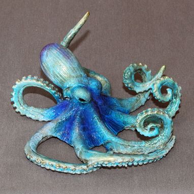 Custom Made Bronze Octopus "Oscar Octopus" Figurine Statue Sculpture Aquatic Limited Edition Signed Numbered