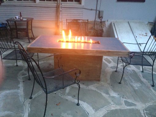 Custom Made Concrete Fire Table