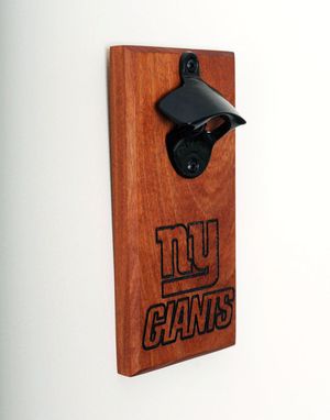 Custom Made Engraved Mahogany Magnetic Bottle Opener