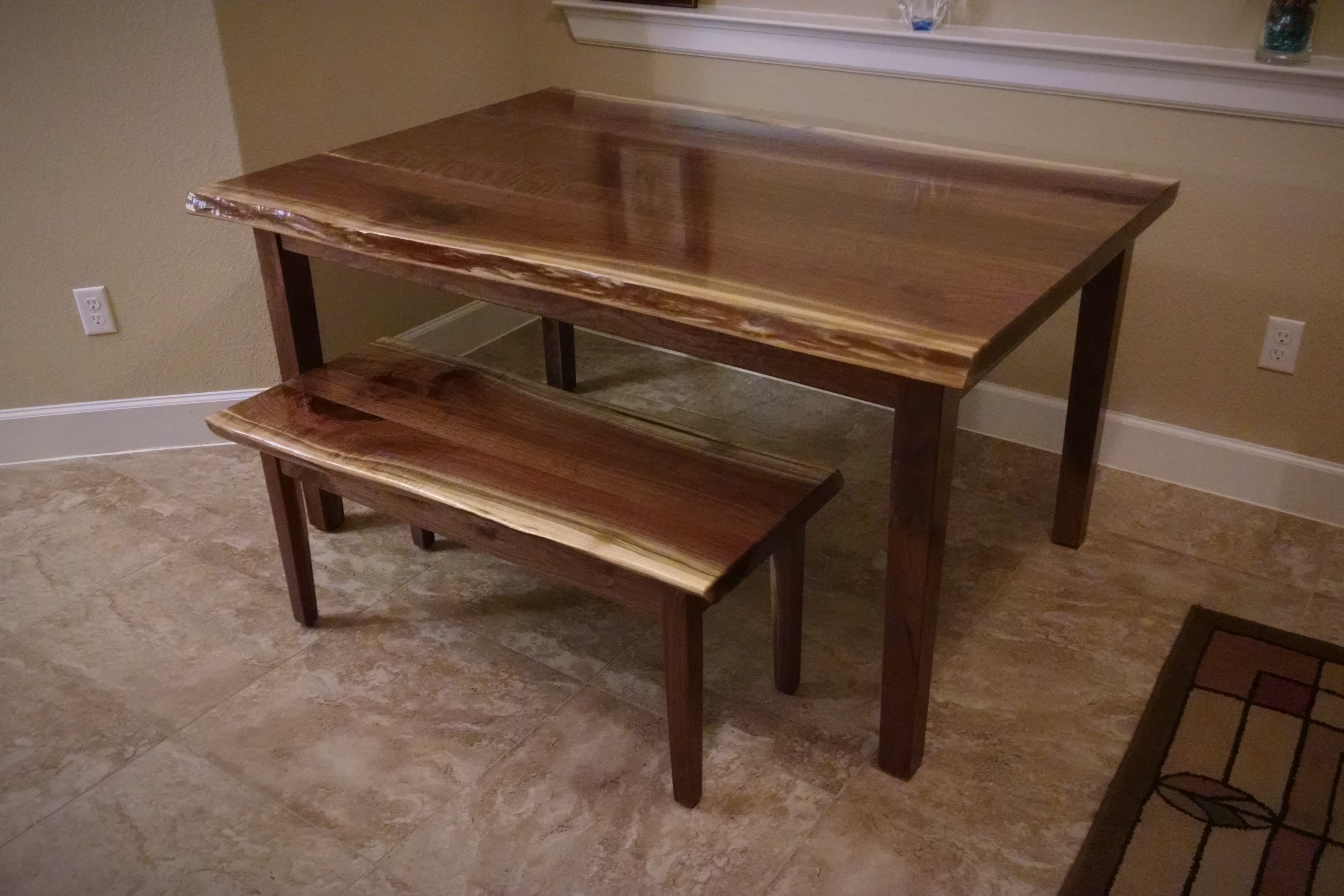 Hand Crafted Live Edge Black Walnut Slab Wood Finished Table Top By Yost Selectwoodworks Llc 9335