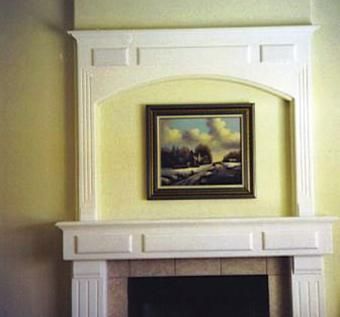 Custom Made Fireplace Mantle & Surround