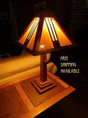 Custom Made Mission Style Table Lamp