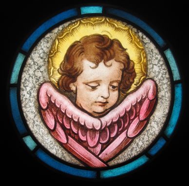 Custom Made Winged Cherub Roundel