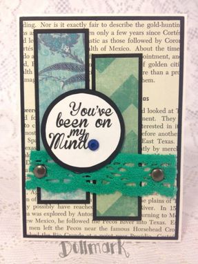 Custom Made Handmade Greeting Cards "Thinking Of You"