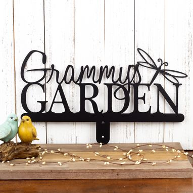 Custom Made Garden Name Sign, Gift For Her, Metal Sign, Outdoor Sign, Personalized Gift, Metal Garden Sign
